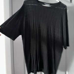 XL Black Sheer Designed Top. MUST BE BUNDLED
